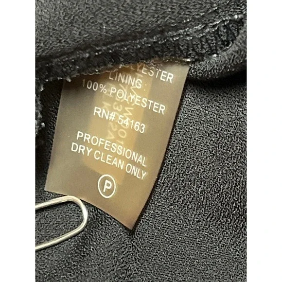 Tommy Hilfiger Black Sleeveless‎ Ruffle Hem Dress Women Sz 14 Little Black dress - Picture 5 of 8